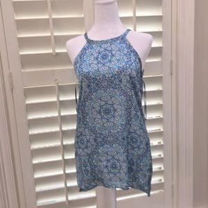 Womens top. Teal white and navy colors. Beautiful and perfect condition.